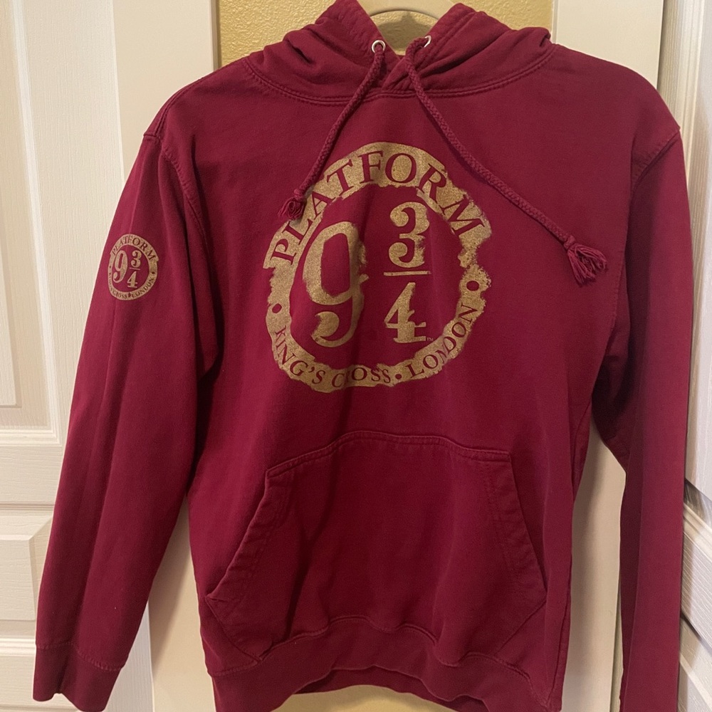 The Harry Potter Shop at Platform 9 3/4 Kings Cross London Maroon & Gold Hoodie